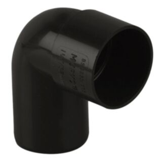 Solvent Weld Waste 90° Conversion Bend MuPVC Black 32mm