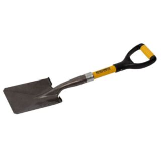 Roughneck Square Micro Shovel D Grip Carbon Steel 690mm