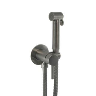 JTP Vos Single Lever Douche Set for Cold and Hot Operation Brushed Black