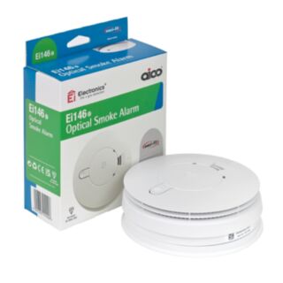 Aico Ei146e Optical Smoke Alarm Mains Powered With Battery Back-Up