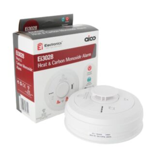Aico Ei3028 Multi Sensor Heat & Carbon Monoxide Alarm Mains Powered With Battery Back-Up