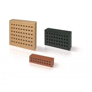 Airbrick Square Hole Clay Red Terracotta 65x215mm