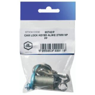 All Bees Camlock Keyed Alike Nickel 27mm