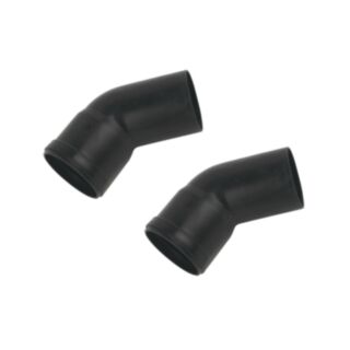 Alpha Plume 45° Bend Black 60mm 2pk