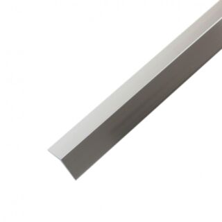 Angle Equal Sided Anodised Aluminium Brushed Stainless Steel 1x15x15mm x 1mtr