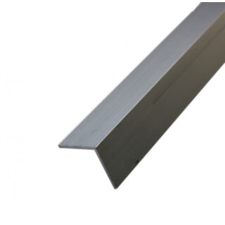 Angle Equal Sided Anodised Aluminium Silver 2x30x30mm x 1mtr