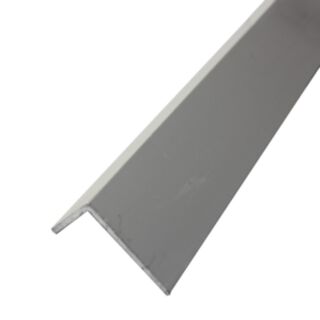 Angle Unequal Sided Anodised Aluminium Silver 2x20x35mm x 2mtr