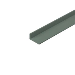Angle Unequal Sided PVC White 1.5x10x20mm x 1mtr