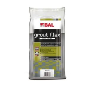 BAL Grout Flex Flexible Tile Grout Mid Grey 5kg