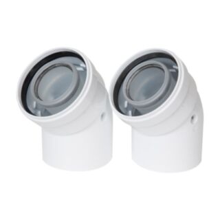BAXI Multifit 135° Flue Elbow 2pk