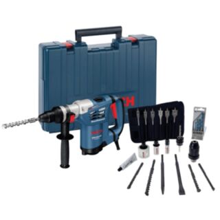 BOSCH GBH 4-32 DFR Professional Rotary Hammer Drill With SDS-plus 110V With Carry Case & 25pce Accessory Set