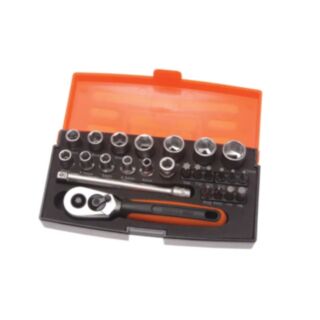 Bahco Socket ¼ Metric 25pce Set