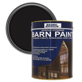 Bedec Barn Paint Satin Black 5ltr