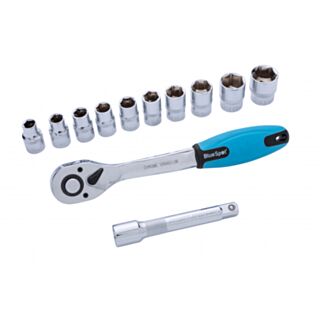 BlueSpot Ratchet & Socket ½ Drive 10mm To 24mm 12pce Set
