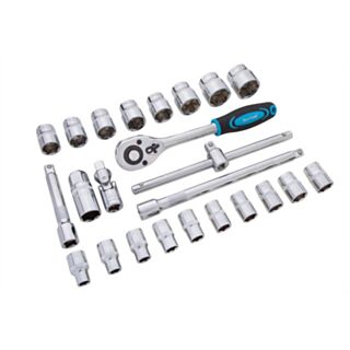 BlueSpot Socket ½ Drive Metric 10mm To 32mm 24pce Set