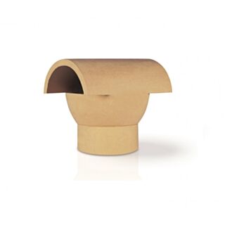 Bonnet Spigot Hood Vent Red Terracotta 190mm
