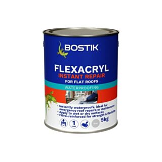 Bostik Feltfix Bituminous Felt Adhesive For Roofs Black 5ltr
