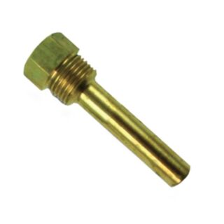 Brannan 50mm Pocket For Dial Thermometer Brass Female BSP 3/8 x Male BSP ½”