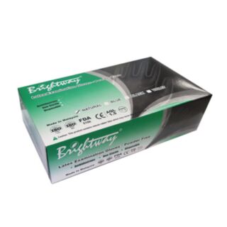 Brightway Disposable Latex Gloves Medium 100pk
