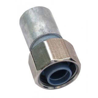 Buteline Chrome Rad Valve Connector 10mm Bute x 10mm Bute Push Fit