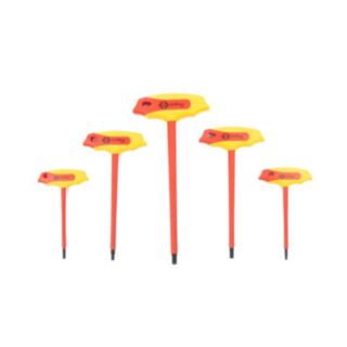 CK Insulated T-Handle Hex Key Vde 5pce Set