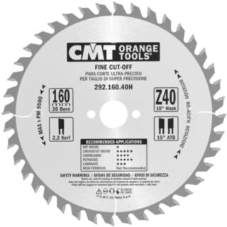 CMT Orange Tools® Circular Saw Blade 160x20mm 40T