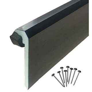 ClassicBond Sure Edge Kerb Trim With Pre-Applied Sealing Foam & 8 x Polytops PVC Black 98x2500mm