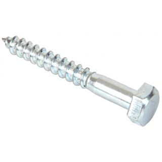 Coach Screw Hex Head BZP M10 x 100mm