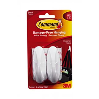 Command Damage Free Hanging Hook Medium 2pk