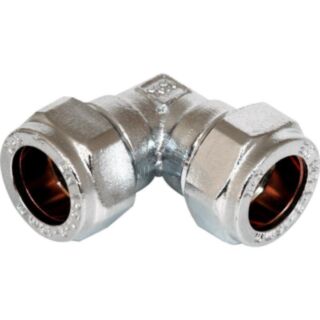 Compression 90° Elbow Chrome 22mm