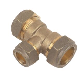 Compression Reducing Tee Brass 28x28x22mm