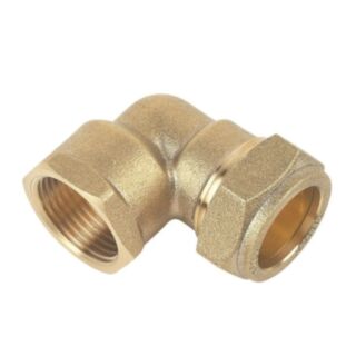 Compression To Female Iron 90° Elbow Brass 28mm x 1