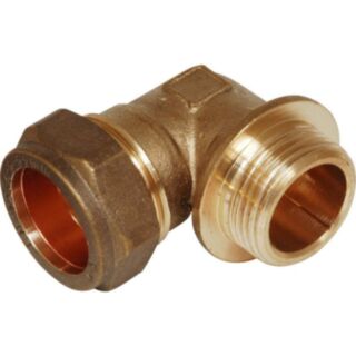 Compression To Male Iron 90° Elbow Brass 28mm x 1
