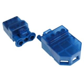 Flow 3 Pole Push Fit Connector Blue 20Amp 250V
