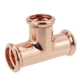 Copper Press Fit Reducing Tee 28x28x22mm
