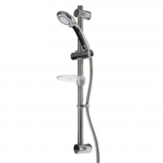 Croydex Amalfi Three Function Shower Set With Bracket Chrome