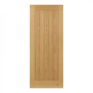 Deanta Ely FD30 Solid Core Interior Fire Door Prefinished Oak 45x762x1981mm