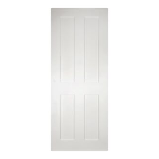 Deanta Eton FD30 Solid Core Interior Fire Door 4 Panel White Primed 45x762x1981mm