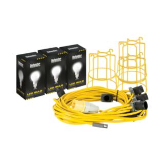 Defender LED Festoon Kit Edison Screw 100W 110V 22mtr