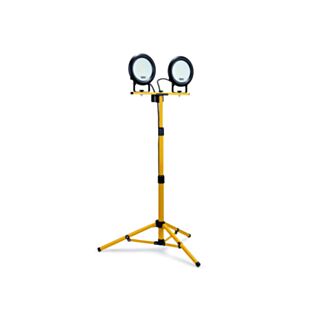 Defender LED Twin Head Telescopic Tripod Site Light 110V
