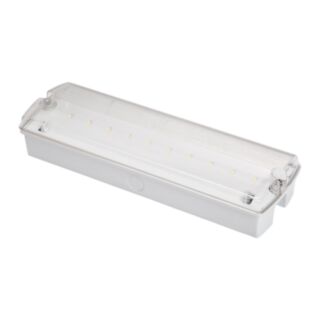 Diamond Capri LED Emergency Bulkhead 3W 63x111x351mm