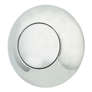 Dudley Dome Single Flush Pushbutton Chrome Plated 91mm
