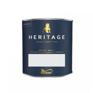 Dulux Trade Heritage Velvet Matt Tester Pot Chalk White 125ml