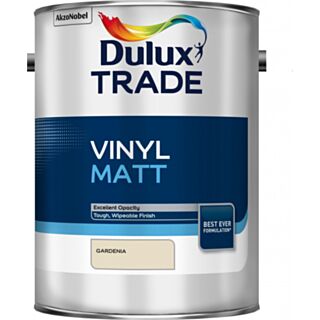 Dulux Trade Vinyl Matt Paint Gardenia 5ltr