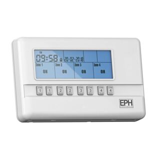 EPH 4 Zone Central Heating Programmer IP20 3Amp