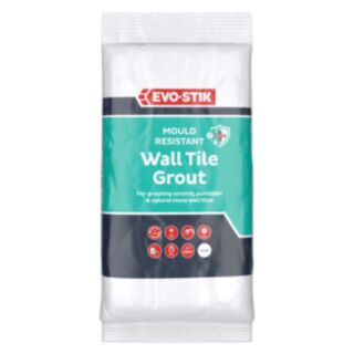 EVO-STIK Mould Resistant Wall Tile Grout White 1.5kg