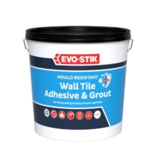 EVO-STIK Ready Mixed Mould Resistant Wall Tile Adhesive & Grout White 2.5ltr