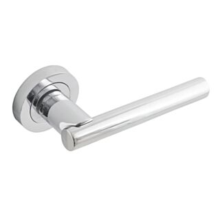 Eclipse Aurelia Lever Handle On Rose Polished Chrome 