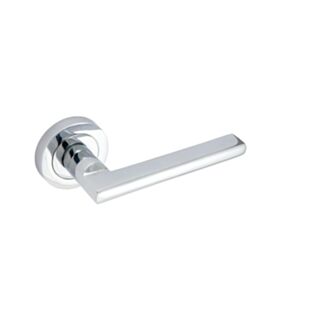 Eclipse Auriga Lever Handle On Rose Polished Chrome