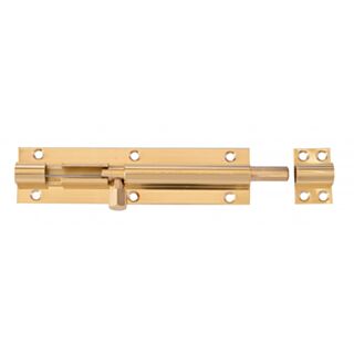 Eclipse Straight Barrel Bolt Heavy Duty Polished Brass 152x38mm